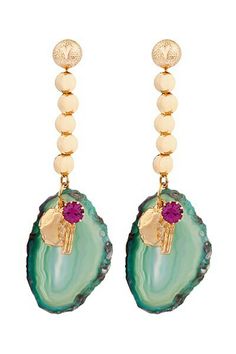 YSL Stefano Pilati, Nice Earrings, Unique Dangle Earrings, Handmade Jewel, Agate Earrings, Jewelry Inspo, Necklace Designs, Jewelry Shop