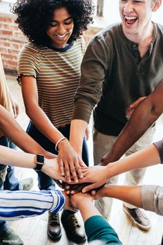 Happy People Photography, Friendship Group, People Working Together, Book Background, Hands In The Air, Great Place To Work, Hands Together, Image Fun