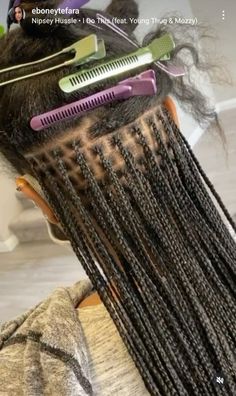 Small Knotless Box Braids Skunk Stripe, Long Small Box Braids, Hair Styles Easy, Goddess Braids Hairstyles, Quick Natural Hair Styles, Cute Braided Hairstyles, Braided Cornrow Hairstyles