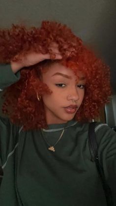 Orange Hair Color Ideas, Orange Hair Color, Y2k Inspo, Hair Color Orange, Red Curly Hair, Ginger Hair Color, Dyed Hair Inspiration, Colored Curly Hair