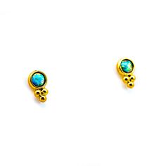 GOLD VERMEIL BEZEL SET OPAL STUD WITH CLUSTER Opal Studs, January 20, Opal Stone, Bezel Setting, Handmade Bracelets, Gold Vermeil, Jewelry Inspiration, Jewelry Pieces, Piercings