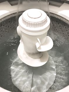 a close up of a water fountain in a sink