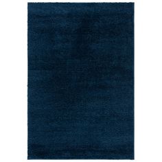 a dark blue rug on a white background