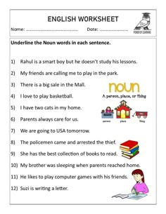 an english worksheet with pictures of children's books and other things to read