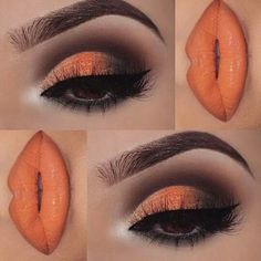 Make Up Studio, Orange Makeup, Silicone Makeup, Weekend Party, Makeup Hairstyles, Eye Makeup Tips, 3d Mink Lashes