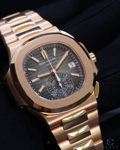 Patek Philippe Rose Gold, Cartier Watches Mens, Swiss Watches For Men, Men's Luxury Watches, Fancy Watches, Black Gradient, Luxury Watch Brands, Expensive Jewelry Luxury