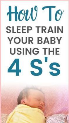 a baby sleeping on top of a bed with the words how to sleep train your baby using