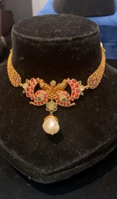 Kanti Designs, Bridal Diamond Necklace, Kundan Jewellery Bridal, Gold Temple Jewellery, Choker Necklace Designs, Modern Gold Jewelry, Antique Jewellery Designs