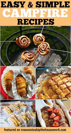 easy and simple campfire recipes that are perfect for the summertime grilling or camping