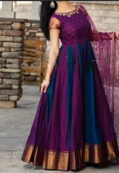 Anarkali Dress Ideas, Sari Dress, Long Gown Dress