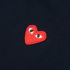 The concept of the Comme des Garcons PLAY line is design by not designing. Characterized by the iconic red heart logo designed by artist Filip Pagowski, the line is a collection of unisex basics, fragrances, and footwear for those who enjoy simplicity. Pictured is the Comme des Garcons PLAY Kid's Polo Shirt in Navy. AZ T505 100 2 100% cotton Button closure Embroidered CDG heart logo Style no: AZ-T505-100-2 condition: new Red Heart With Eyes, Nana Aesthetic, Cdg Heart, Filip Pagowski, Heart With Eyes, Hypebeast Iphone Wallpaper, Play Heart, Emoji Backgrounds, Heart Iphone Wallpaper