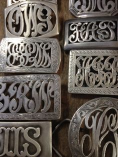 Western Monogram, Western Belt Buckles, Silver Belt, Vintage Belt Buckles, Scarf Belt