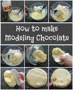 how to make modeling chocolate in a bowl