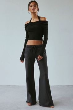 Out From Under Lived In Flare Sweatpant Bootcut Sweatpants, Low Rise Sweatpants, Best Jeans, Lookbook Outfits, Black Fits, And Sign, Fit & Flare, Fashion Inspo Outfits, Women's Intimates