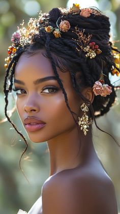 Stunning Jumbo Boho Goddess Braids for a Chic Look 🌟 Beautiful African Hairstyles, Black Goddess Hairstyles, Boho Goddess Braids, Split Hair, Cornrows Braids, Boho Braids, Braided Updo, Goddess Braids, Twist Hairstyles