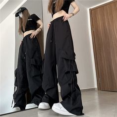 Gacha Pfp, Woman Streetwear, Y2k Trousers, Y2k Cargo Pants, Estilo Hipster, Tie Dye Pants, Harajuku Women, Women Cargo Pants, Pink Sweatpants