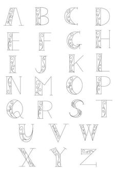 the alphabet is shown with different letters and numbers in each letter, as well as an image