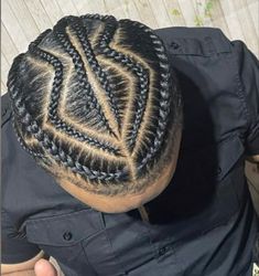 Hairstyles For Men Cornrow, Two Braids On Men, Men In Braids, Cornrow For Men Black, Cornrow On Men, Braided Hairstyles On Men, Men's Braids Hairstyles, Man Braided Hairstyles, Braids On Men Black