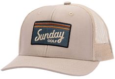 Introducing the Sunday Patch Trucker Hat in sleek Black, your perfect buddy both on and off the course. This hat is made with sweat-wicking, breathable material to ensure comfort during your activities and style with a sporty twist. Its mesh design amps up ventilation, keeping you cool and composed even on the most challenging terrains. Say hello to your new go-to accessory for effortless style and performance. Fit & Design: One size fits all Structured cotton twill crown Mesh panels Slight pre- Golf Style Men, Golf Stance, Mens Hats Baseball, Trendy Hat, Golf Hat, Golf Hats, Golf Fashion, Cool Hats, Mens Birthday Gifts