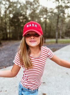 Introducing the new Kids NASH Ball Cap in red, the perfect accessory for your little one who loves Nash! No more sunscreen battles or messy hair, just effortless style and endless smiles in their new cap. Velcro closure Slightly structured front NASH Embroidered Spirit Store, Babies Fashion, Red Gifts, Messy Hair, Blue Hat, Kids Hats, Messy Hairstyles, Ball Cap, New Kids