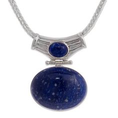 Unique Sterling and Lapis Lazuli Pendant Necklace - Pacific Wisdom | NOVICA Architecture Jewelry, Italy Architecture, Wire Jewelry Patterns, Lapis Lazuli Pendant, Pretty Jewelry, Necklace Unique, Jewelry Patterns, Pretty Jewellery, Jewelry Creation