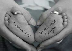 two people holding hands with writing on their palms that read i cannot be this child for this project