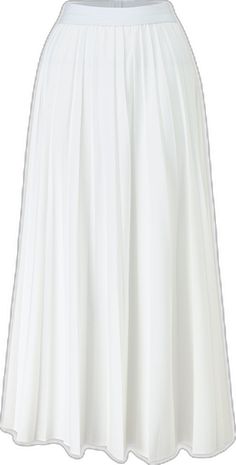 Elegant White Maxi Skirt For Spring, Chic White A-line Pleated Skirt, White Elegant Maxi Skirt For Spring, White Relaxed A-line Skirt, Elegant White Pleated Maxi Skirt, White Pleated A-line Skirt, White A-line Lined Skirt, Elegant White Long Pleated Skirt, Chic White A-line Skirt