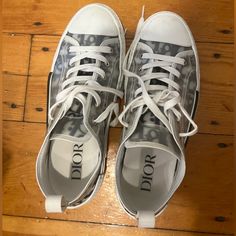 Selling Size 40 Dior Sneakers. Scuffs Visible But Structure Is Very Solid And No Loose Stitches Anywhere. This Is A Classic Dior Shoe. Purchased In 2021 Myself In The Saks Store Inside The Prudential Building In Boston. Classic Dior, Dior Sneakers, Dior Shoes, In Boston, Top Sneakers, Boston, Dior, Blue And White, Women Shoes