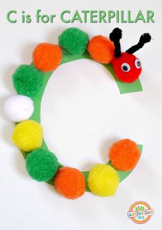 the letter c is for caterpillar craft