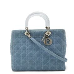 Used Christian Dior Lady Cannage Handbag Shoulder Bag Denim Light Blue Clear (Sku: Gzl14cqa) === General === Brand : Christian Dior === Design === Type : Handbag, Shoulder Bag Material : Denim , Plastic Color : Clear, Light Blue Gender : Women === Size === Size (Hxwxd) : 24.5cm X 31.5cm X 12cm / 9.64'' X 12.4'' X 4.72'' === Included Items === Accessories : Shoulder Strap Accessories Notice : Before Purchasing, Please Refer To The Images Of The Accessories Included With The Item. === Condition == Christian Dior Bag, Denim Handbags, Sun Damage, Blue Gender, Lady Dior, Dior Bag, Christian Dior, Bags Handbags, Blue Denim