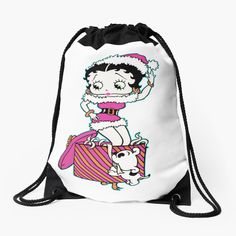 a drawsack bag with a cartoon character on it