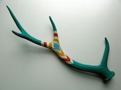 an animal's antlers are made out of plastic