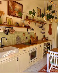 the kitchen is clean and ready for us to use in the day or night time