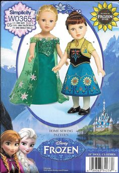 the frozen princess doll is wearing a green and blue dress