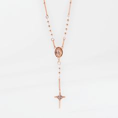 This gorgeous Dainty Rosary Lariat Necklace features pearl beads to represent one decade of a rosary, a Madonna medallion and cross/crucifix. This necklace makes a lovely gift for weddings, first communion, confirmation, birthdays, holidays, or just because. Note: The ball station chain does not represent one of the decades of a rosary. Lariat Necklace Silver, Origami Owl Jewelry, Origami Owl, Lariat Necklace, Rose Gold Necklace, First Communion, Text Color, Rosary, Pearl Beads