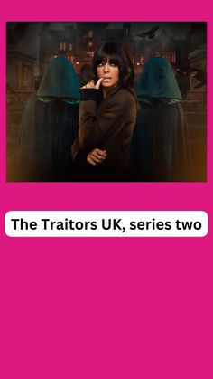 a woman standing in front of a pink background with the caption'the tractors uk, series two '