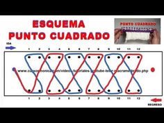 the instructions for how to make a punto quadra in spanish with pictures on it