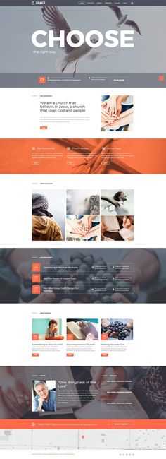 the website design for couples camp is shown in orange and grey colors, with an image of