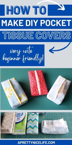 Travel Tissue Holder Free Pattern, Pocket Tissue Case, Kleenex Holder, Tissue Case, How To Make Diy