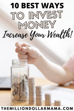 10 ways you can invest money to grow wealth today! Easy, simple ways to get started on that journey to wealth and financial freedom! Money Increase, Grow Wealth, Wealth Goals, Money Education, Investment Strategies, Growing Wealth, High Yield Savings Account, Certificate Of Deposit