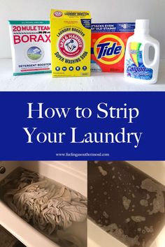 how to strip your laundry in the sink