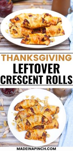 Don't let delicious Thanksgiving leftovers go to waste! Use them to make Thanksgiving leftover crescent rolls. If you want a new way to turn your Thanksgiving dinner leftovers into a delicious new meal, this Thanksgiving crescent roll recipe repurposes those leftovers into additively delicious stuffed crescent rolls you and your family will gobble up. Also perfect for Friendsgiving or holiday parties! #thanksgiving #leftovers Leftover Thanksgiving Ham, Thanksgiving Crescent Rolls, Roll Appetizers, Crescent Roll Recipe, Stuffed Crescent Rolls, Crescent Roll Appetizers, Easy Lunch Idea, Thanksgiving Favorites, Thanksgiving Leftover