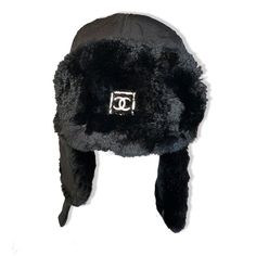 Chanel Logo Trapper Hat Nylon And Authentic Fur Metal Logo Perfect Condition Rare Chanel Men, Accessory Inspo, Trapper Hat, Trapper Hats, Chanel Logo, Chanel Accessories, Clothing Mockup, Fashion Wishlist, Fur Hat