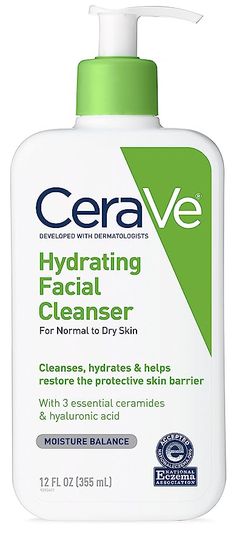 Non-comedogenic, non-irriatating, developed with dermatologists Helps restore and maintain the skin s natural protective function Contains ceramides that moisturize and soften skin. Cera Ve Products, Cera Ve, Cerave Hydrating Facial Cleanser, Cerave Hydrating Cleanser, Cerave Moisturizer, Cerave Cleanser, Hydrating Facial Cleanser, Hydrating Face Wash, Gentle Face Wash