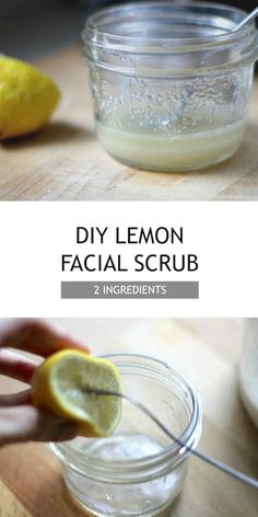 2 Ingredient Lemon Sugar Facial Scrub | New Nostalgia Sugar Facial Scrub, Lemon Facial, Lemon Sugar Scrub, Coffee Face Scrub, Sugar Scrub For Face, Scrub Homemade, Scrub Face, Face Scrubs