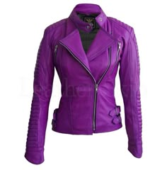 Women Purple Brando Padded Genuine Leather Jacket Purple Leather Jacket, Punk Woman, Western Outfit, Leather Jacket Style, Real Leather Jacket, Estilo Punk, Leather Skin, Genuine Leather Jackets