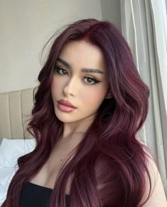 Wine Hair Color, Wine Red Hair, Red Hair Inspo, Hair Color Burgundy, Red Heads, Hair 2024, Burgundy Hair