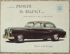 an old car advertises the presence of power with prestige, which was introduced in 1932