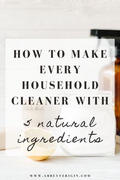 lemon jar of baking soda and amber spray bottle behind natural cleaning text pinterest graphic Diy Dishwasher Soap, Natural House Cleaners, Cleaning With Essential Oils, Diy All Purpose Cleaner, All Natural Cleaning Products, Diy Household Cleaners, Nontoxic Cleaning