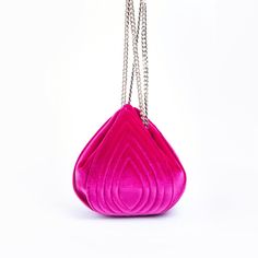 This mini bucket bag will bloom before your eyes! The TULIP handbag has magnetic closure and completes your look with signature style and modern appeal. 6"W x 6"H. (Interior capacity: medium.) Magnetic Snap Closure Pull through chain strap Velvet Lined Hot Pink Handbag, Hot Pink Handbags, Mini Bucket Bag, Flat Heel Boots, Flat Wedges, Platform Flats, Mini Bucket Bags, Mini Bucket, Pull Through